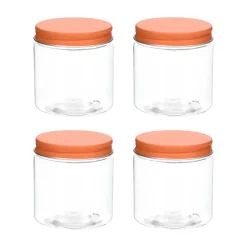 Set de 4 canisters PET 250 ml