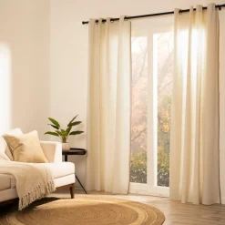 Set de 2 cortinas de algodón 140x240 cm