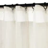 Set de 2 cortinas velo linoso con presillas ocultas 140x240 cm