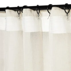 Set de 2 cortinas velo linoso con presillas ocultas 140x240 cm