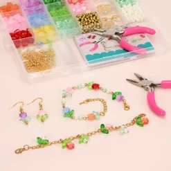 Set de creación con bisutería de flores