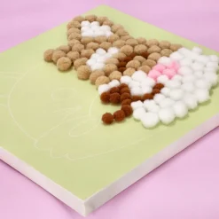Set de creación de cuadro con pompones