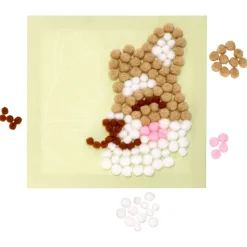 Set de creación de cuadro con pompones