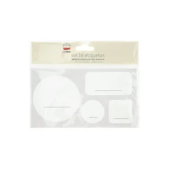Set de 16 etiquetas de pp
