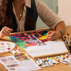 Set de lámina y materiales para pintar