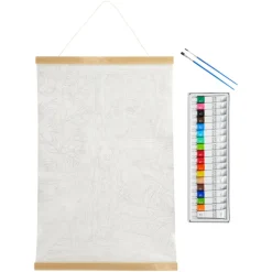 Set de lámina y materiales para pintar