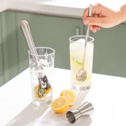 Set de machacador con medidor y cuchara para cocteles