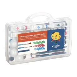 Set de materiales para técnicas mixtas