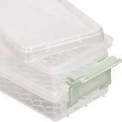 Set de 2 mini cajas plásticas 0,33 Litros 20,5x8,2x6 cm