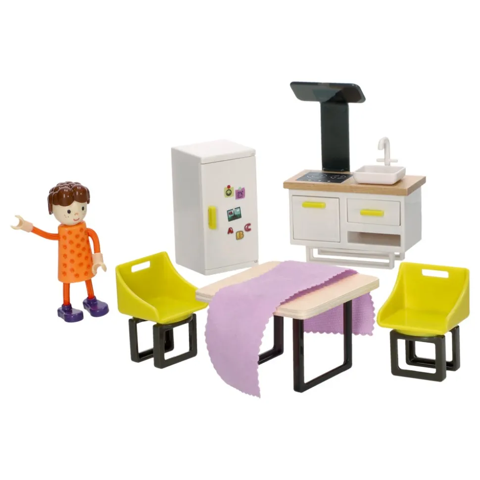 Set de mobiliario para casa de muñeca Castilá