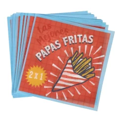 Set de 20 papeles para canasto de papas fritas