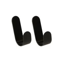 Set de 2 perchas adhesivas de metal