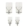 Set de 10 perchas adhesivas removibles con gancho metal