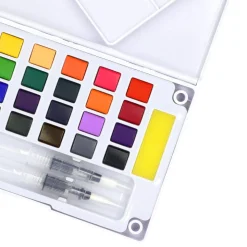 Set 24 de pintura acuarelas con pinceles