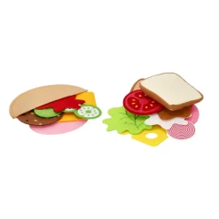 Set de sandwich textil de juguete