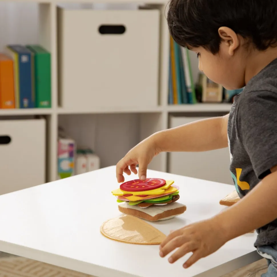 Set de sandwich textil de juguete