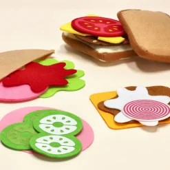 Set de sandwich textil de juguete