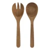 Set de servicio para ensalada de madera 28x7x2,5 cm