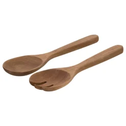 Set de servicio para ensalada de madera 28x7x2,5 cm
