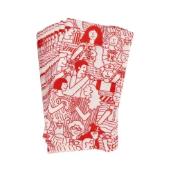 Set de 24 servilletas de papel rectangulares