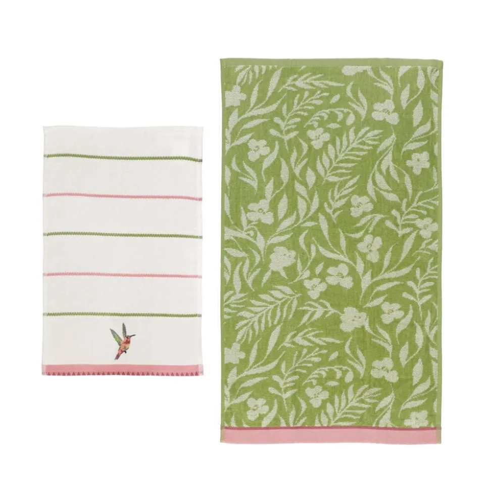 Set de 2 toallas de visita algodón 30x45 cm