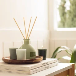 Set de 3 velas votivas aroma té verde 4,5x4,9 cm