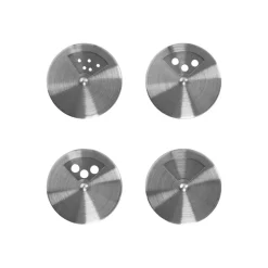Set 8 especieros vidrio con rack de madera 90 ml