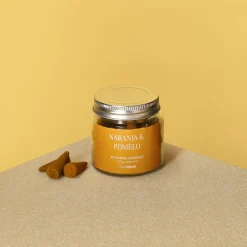 Set Inciensos Cono Naranja Pomelo