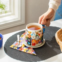 Set 4 individuales PVC waffle 43x30 cm