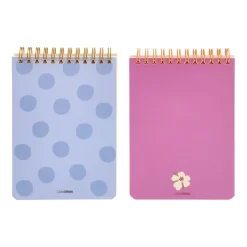 Set 2 libretas espiral 80 hojas 11x16 cm
