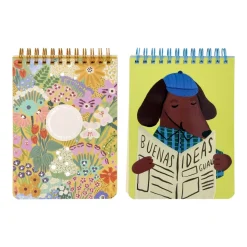Set 2 libretas espiral 80 hojas 11x16 cm