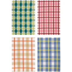 Set 4 paños de cocina algodón 40x60 cm