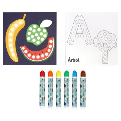 Set para colorear con puntos