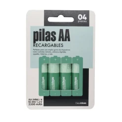 Set 4 pilas recargables AA