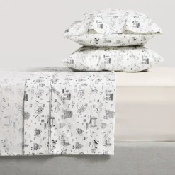 Set sábanas con estampado 144 hilos 2 plazas