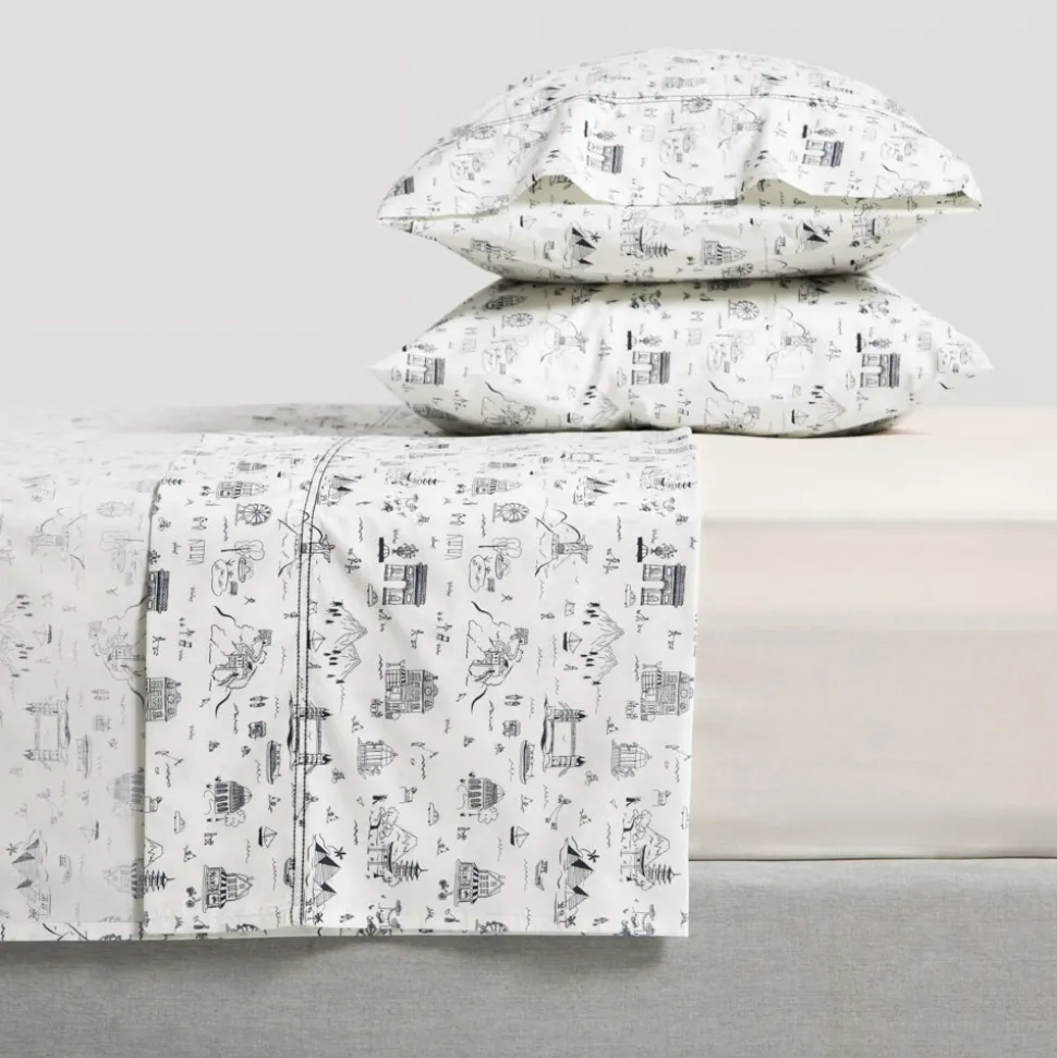 Set sábanas con estampado 144 hilos 2 plazas