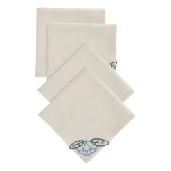 Set 4 servilletas bordadas Altezzo 40x40 cm
