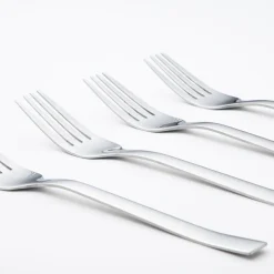 Set 4 tenedores para postre de acero inoxidable