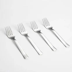 Set 4 tenedores para postre de acero inoxidable