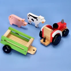 Set tractor de madera