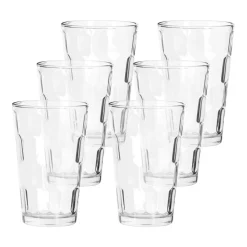 Set 6 vasos altos de vidrio 410 ml