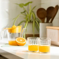 Set 6 vasos bajos de vidrio 265 ml