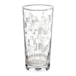 Set 4 vasos de vidrio con diseño 425 ml