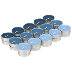 Set 30 velas tealight con colores y aroma jazmín