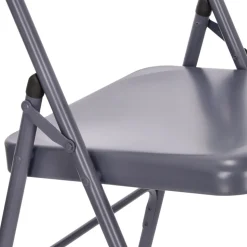 Silla plegable de metal 46,5x45x78 cm