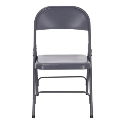 Silla plegable de metal 46,5x45x78 cm
