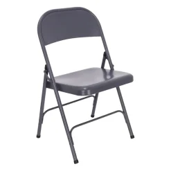 Silla plegable de metal 46,5x45x78 cm