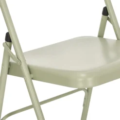 Silla plegable de metal 46,5x45x78 cm
