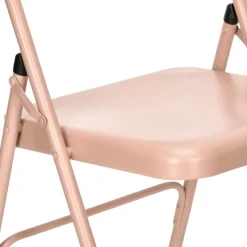 Silla plegable de metal 46,5x45x78 cm