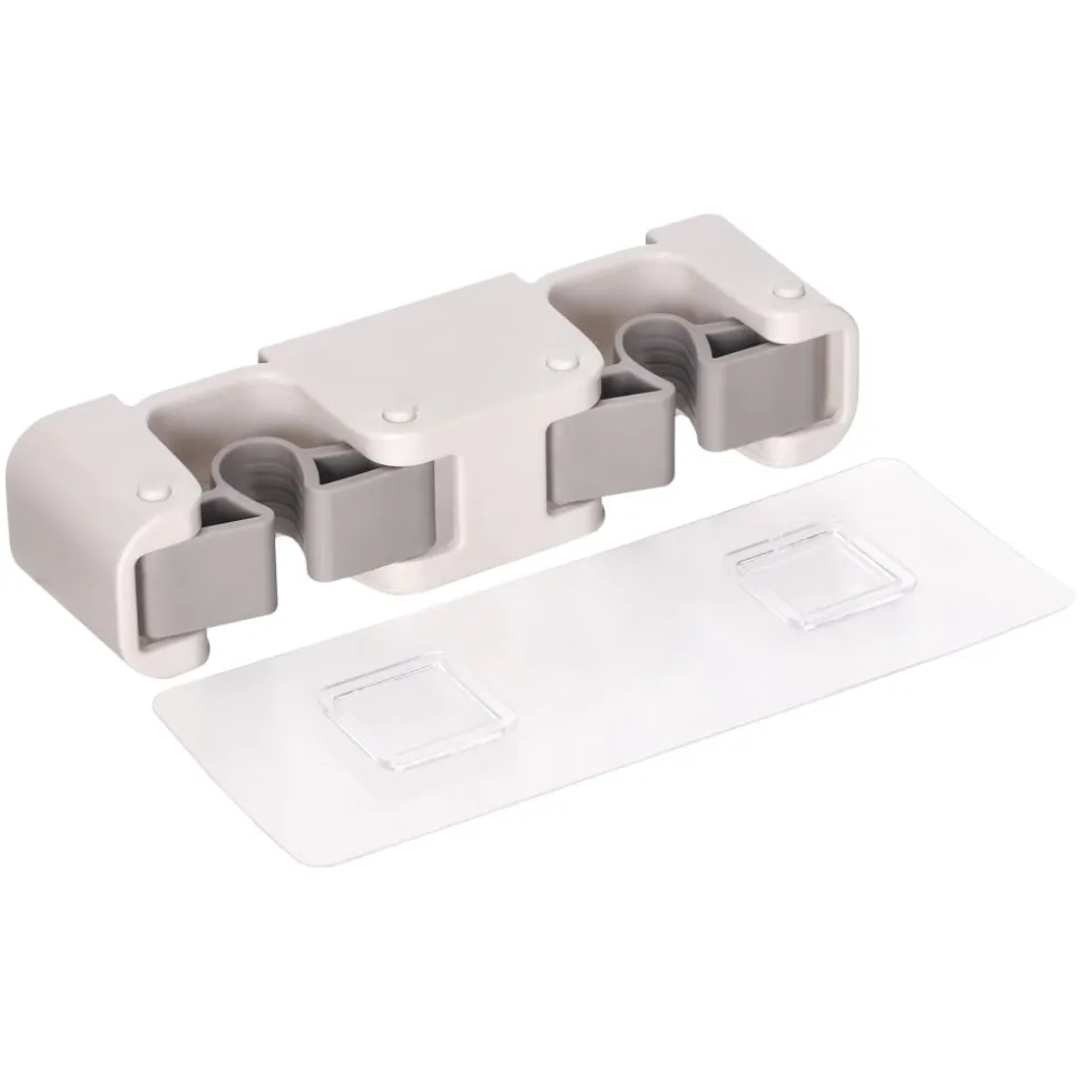 Soporte de pared para escoba multiuso